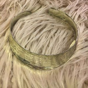 Silver choker necklace